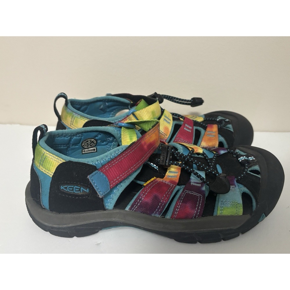 KEEN kids Newport H2 Sports Sandals Rainbow Tie-Dye Water Shoes Youth Size 3